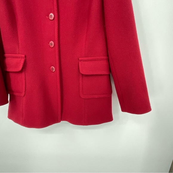 Pendleton Petite Red Wool Jacket Size 12 K10 - Picture 2 of 11